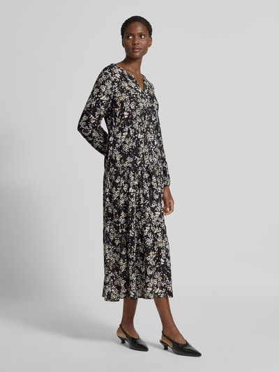 Marc O'Polo Ausgestelltes Freizeitkleid aus Viskose-Mix Black 1