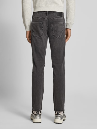 Jack & Jones Jeansy barwione o kroju slim fit Ciemnoszary 5