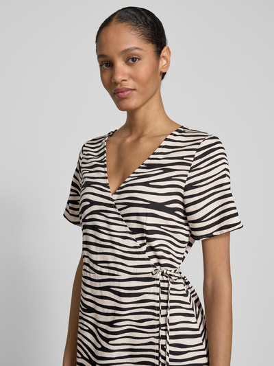 Vero Moda Tailliertes Wickelkleid aus Viskose-leinen-Mix Modell 'MYMILO' Beige 3