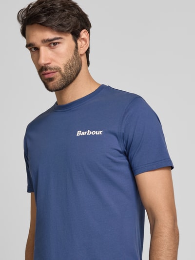 Barbour T-Shirt mit Label-Print Bleu 3