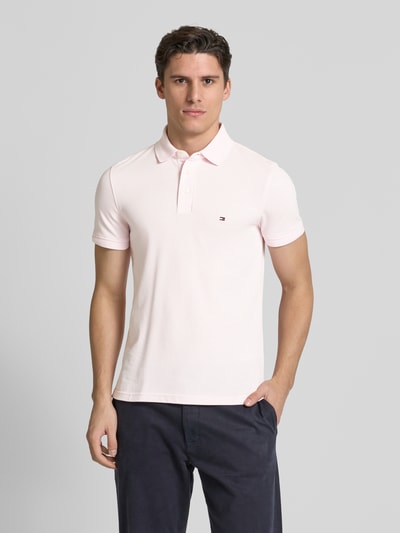 Tommy Hilfiger Slim Fit Poloshirt mit Logo-Stitching Modell '1985' Rosa 4