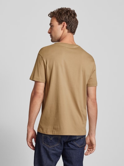 Polo Sport T-shirt z nadrukiem z logo Khaki 5