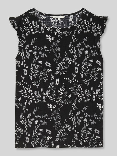 Tom Tailor Denim Loose Fit Top in Crinkle-Optik Black 2