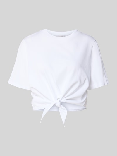 Rich & Royal Kort T-shirt met knoopdetail Wit - 2