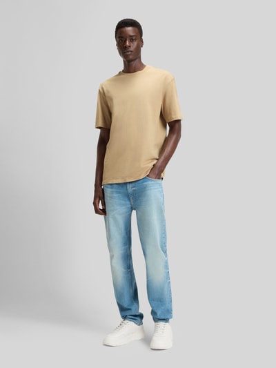 HUGO Regular Fit T-Shirt aus reiner Baumwolle Modell 'DAPOLINO' Beige 1