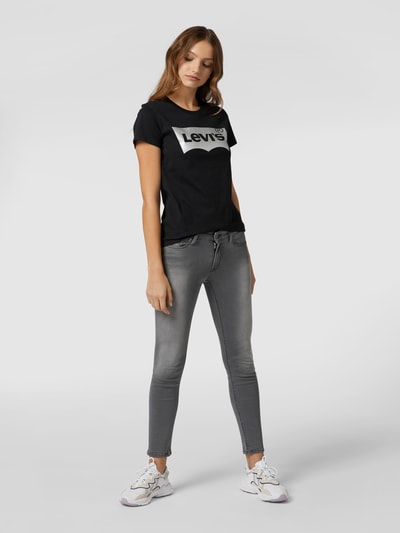 Levi's® T-shirt met logo Zwart - 1