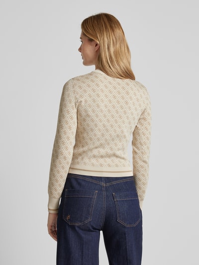 Guess Strickpullover mit Rundhalsausschnitt Modell 'LISE' Offwhite 5