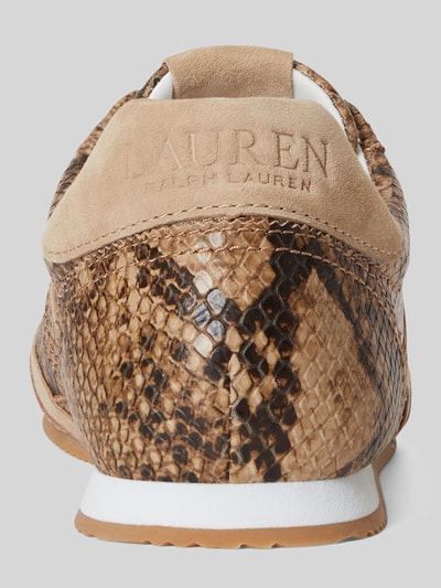 Lauren Ralph Lauren Sneaker aus echtem Leder Camel 4