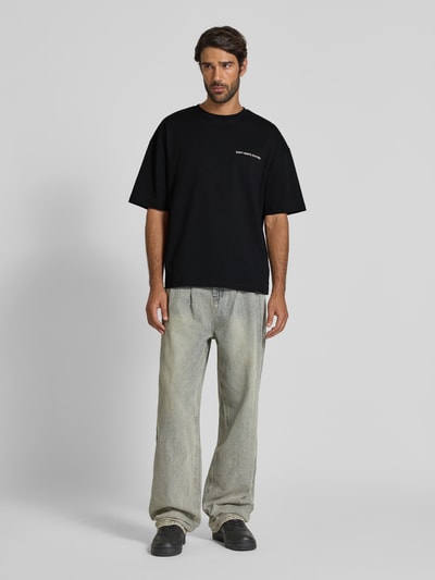 Don´t Waste Culture T-Shirt mit Label-Print Modell 'Javari' Black 1