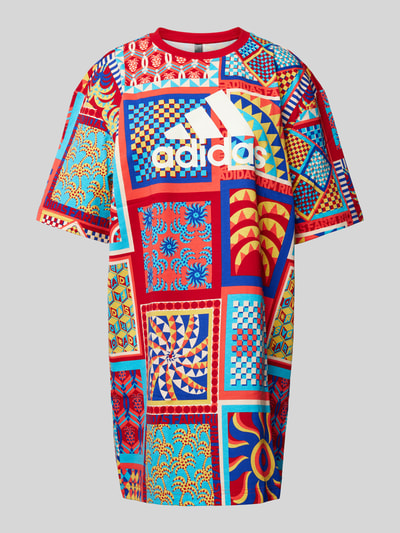 adidas Sportswear Minikleid mit Allover-Print Modell 'FARM' Blau 2