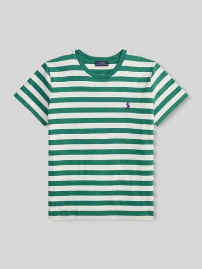 Polo Ralph Lauren Regular Fit T-Shirt aus reiner Baumwolle Gruen 2