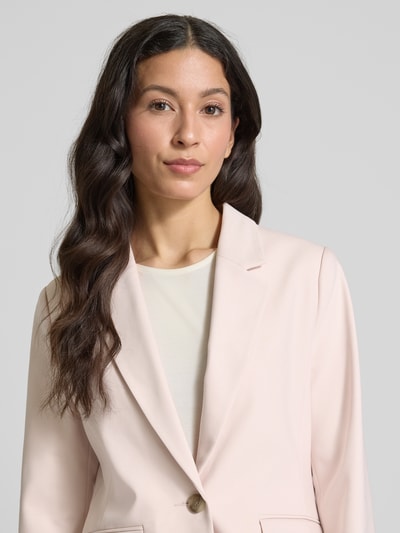 s.Oliver BLACK LABEL Slim Fit Blazer aus Baumwoll-Mix Rose 3