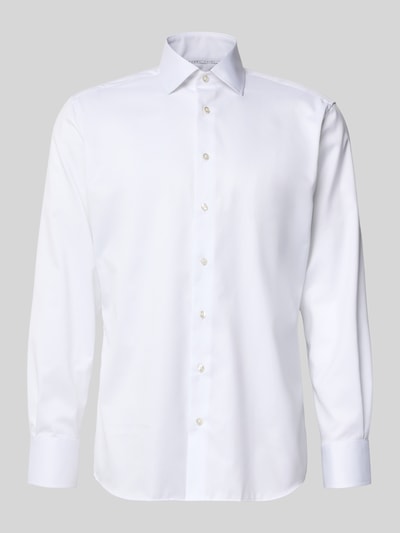 ETERNA Modern Fit Business-Hemd mit Kentkragen und Sportmanschetten Weiss 2