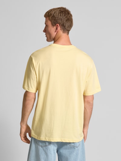 Only & Sons Relaxed fit T-shirt van puur katoen, model 'BEANE' Geel - 5