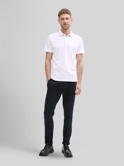 Tom Tailor Regular Fit Poloshirt aus reiner Baumwolle Offwhite 1