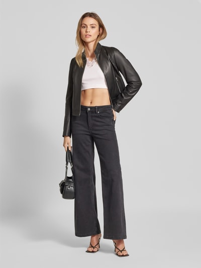 Guess Crop Top in Ripp-Optik Modell 'RAQUEL' Rosa 1