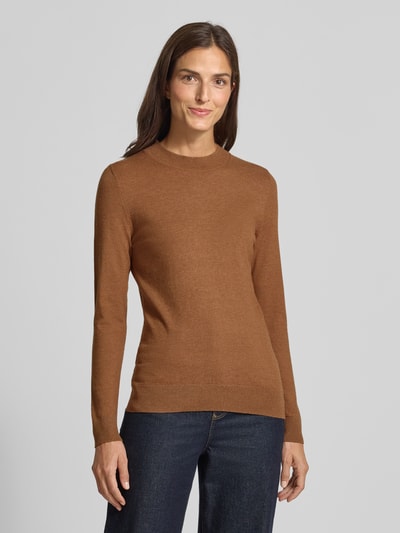 Christian Berg Woman Sweter z dzianiny z mieszanki wiskozy z okrągłym dekoltem Koniakowy 4