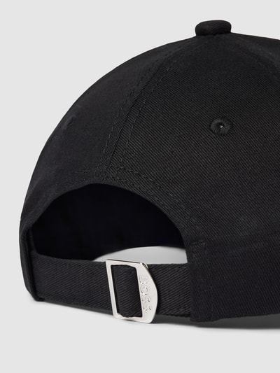 BOSS Basecap mit Label-Stitching Modell 'Ari' Black 3