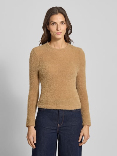 Jake*s Collection Shirt met lange mouwen en ribboorden Hazelnoot - 4