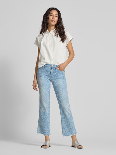 Cambio Flared Cut Jeans in verkürzter Passform Modell 'FRANCESCA' Hellblau 1