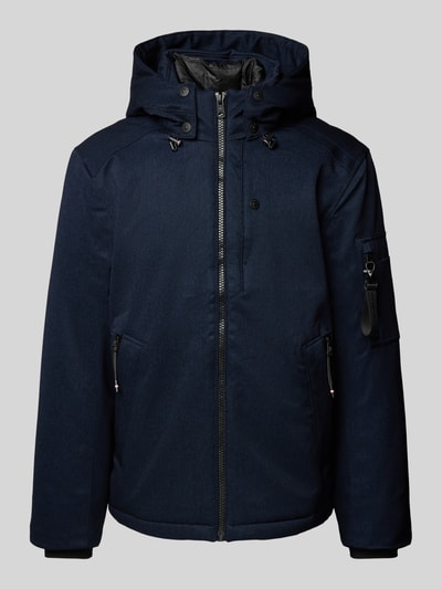 Tom Tailor Gepolsterte Jacke mit abnehmbarer Kapuze in Jeansoptik Marine 2