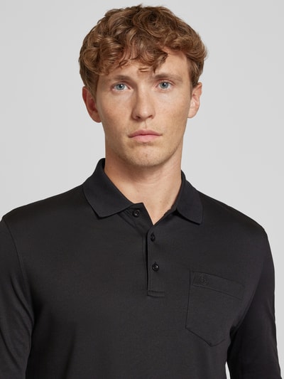 bugatti Poloshirt met borstzak Zwart - 3