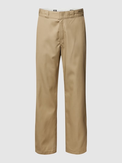 Dickies Chino met persplooien, model 'WORK PANT' Kaki - 2