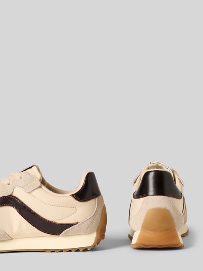 Produktfoto, Sneaker aus Leder-Mix mit Logo-Detail Modell 'Beja' von Gant in Beige mit braunen Akzenten, abgerundete Passform, Profilsohle