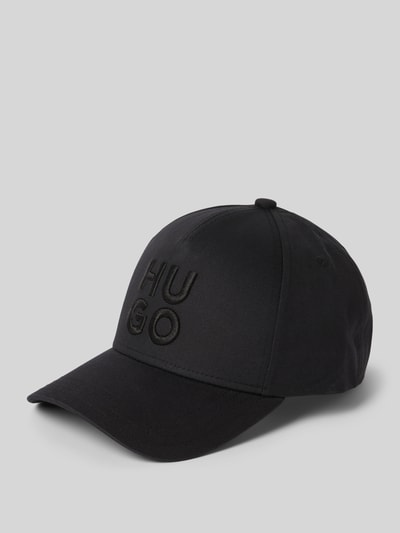 HUGO Basecap mit Label-Stitching Modell 'Jude' Black 1