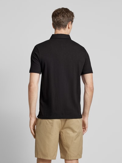 CK Calvin Klein Koszulka polo o kroju regular fit z listwą guzikową Czarny 5