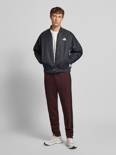 adidas Sportswear Slim fit sweatpants met viscose, model 'SHAB' Donkerbruin - 1