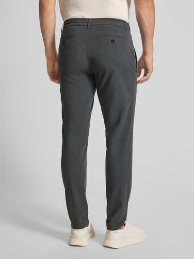 Brax Straight fit stoffen broek met Franse steekzakken, model 'PHIL' Antraciet - 5