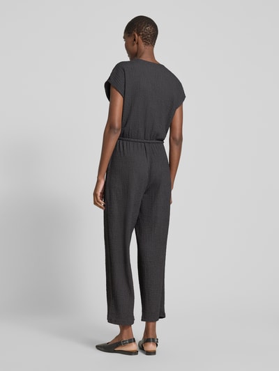 Jake*s Collection Jumpsuit mit Strukturmuster Dunkelgrau 5