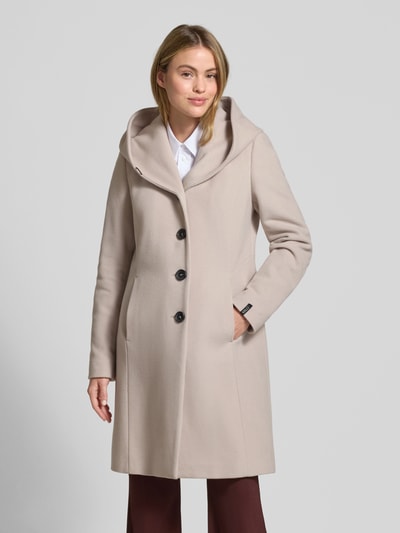 Milo Coats Lange wollen jas met kasjmier, model 'BELLA' Beige - 4