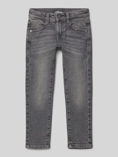 s.Oliver RED LABEL Slim fit jeans, model 'BRAD' Middengrijs gemêleerd - 1