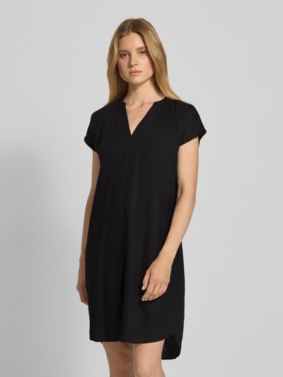 s.Oliver RED LABEL Relaxed fit blousejurk van een mix van linnen en viscose Zwart - 4