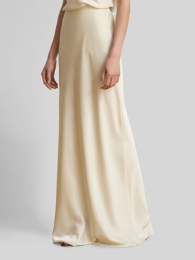 Lauren Ralph Lauren Ausgestellter Maxi-Rock aus Satin Ecru 4