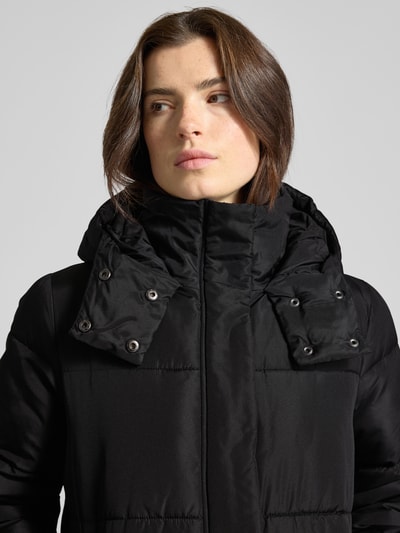 Vila Gewatteerd jack met capuchon, model 'ILJA' Zwart - 3