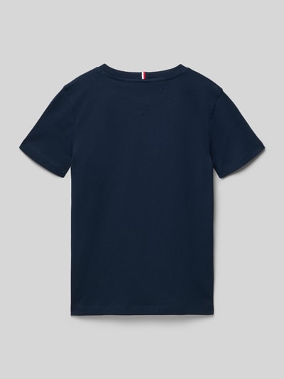 Produktfoto, Regular Fit T-Shirt aus reiner Baumwolle von Tommy Hilfiger Teens Kinder T-Shirt in Optik: Unifarben, kurzarm, glatte Oberfläche.