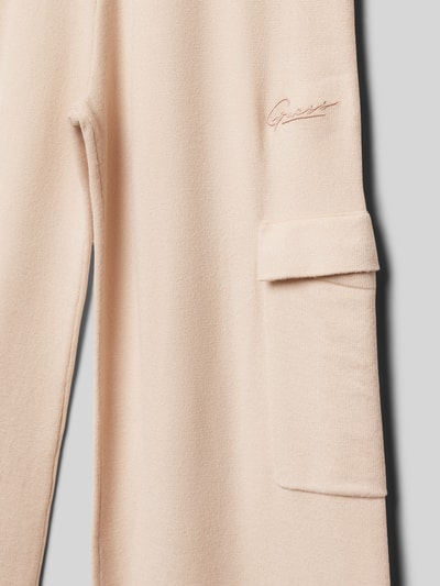 Guess Cargobroek van viscosemix met elastische band Camel - 2