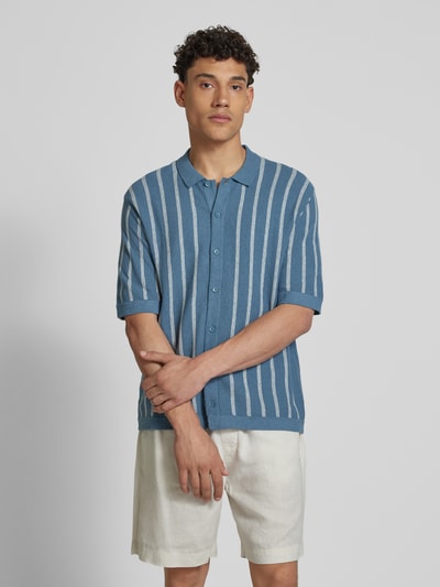Jack & Jones Freizeithemd mit Knopfleiste Modell 'EMIL' Ocean 4