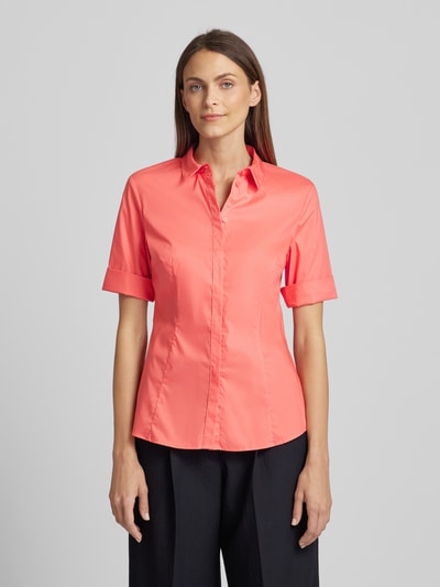 Christian Berg Woman Selection Overhemdblouse met afdekstrook Koraal - 4