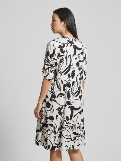 More & More Knielanges Kleid mit Allover-Print Offwhite 5