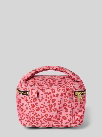 WOUF Kulturbeutel mit Logo-Patch Modell 'Roar' Pink 2