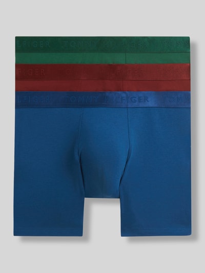 Tommy Hilfiger Spodnie z paskiem z logo w zestaw 3 szt. Ciemnoczerwony 2