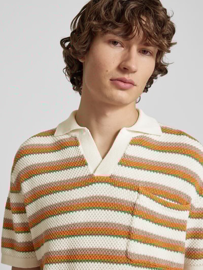 Pepe Jeans Relaxed fit poloshirt met borstzak, model 'LAMAR' Oranje - 3