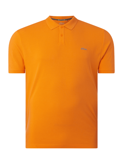 s.Oliver RED LABEL Regular Fit Poloshirt aus Piqué  Orange 1