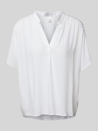 QS Blusenshirt mit V-Ausschnitt Weiss 1