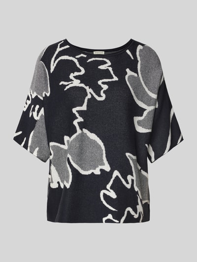 Tom Tailor Sweter o luźnym kroju z czystej bawełny Granatowy 2