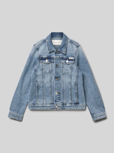 Calvin Klein Jeans Jeansjacke mit Brusttaschen Modell 'CLOUDY' Blau 1